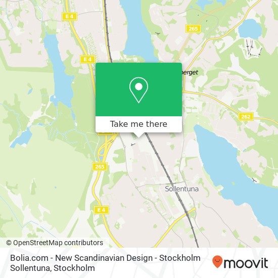 Bolia.com - New Scandinavian Design - Stockholm Sollentuna map