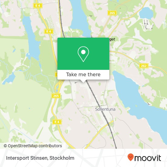 Intersport Stinsen map