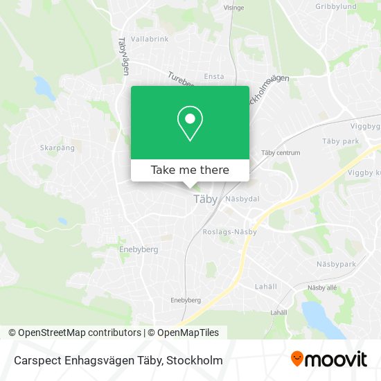 Carspect Enhagsvägen Täby map