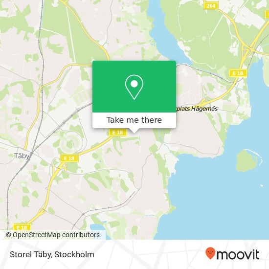 Storel Täby map