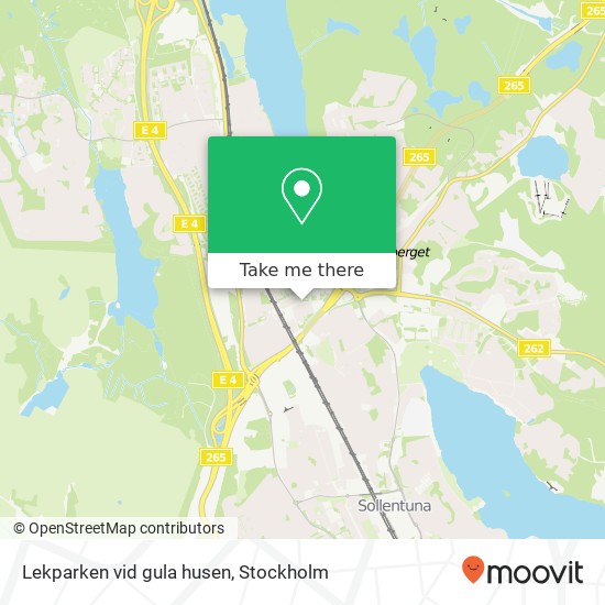 Lekparken vid gula husen map