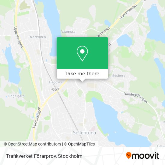 Trafikverket Förarprov map