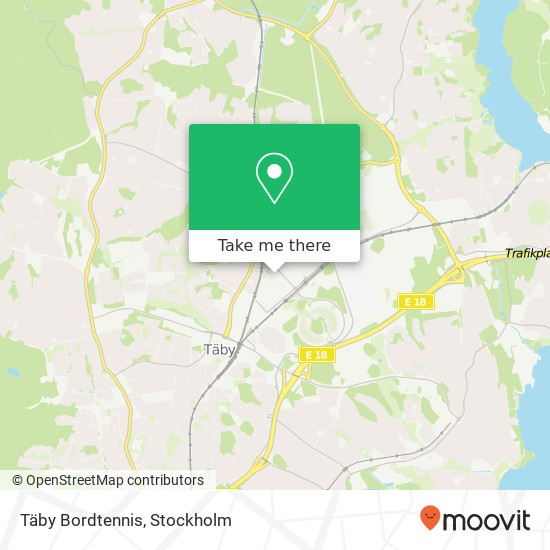 Täby Bordtennis map