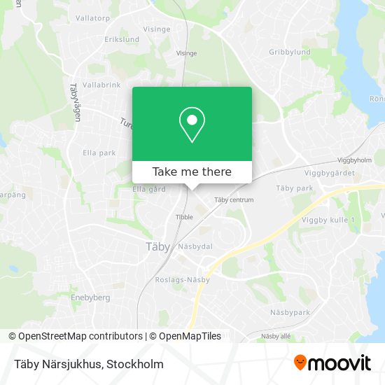 Täby Närsjukhus map