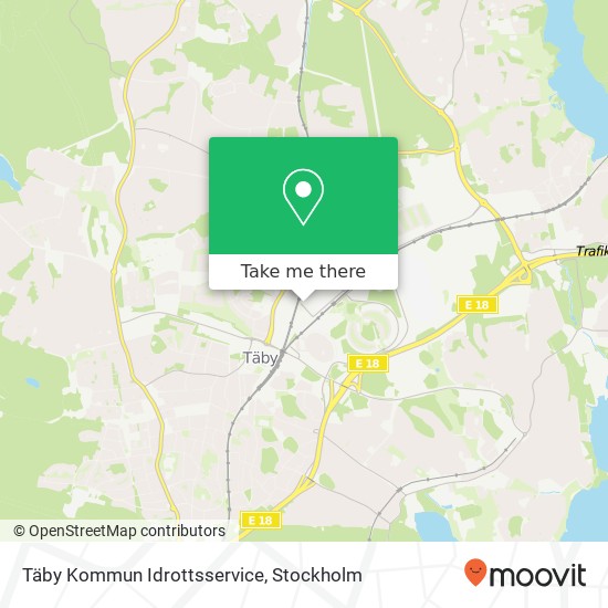 Täby Kommun Idrottsservice map