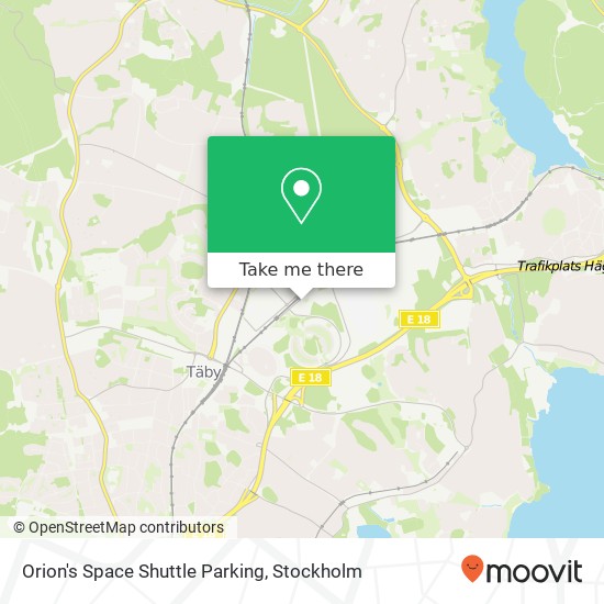 Orion's Space Shuttle Parking map