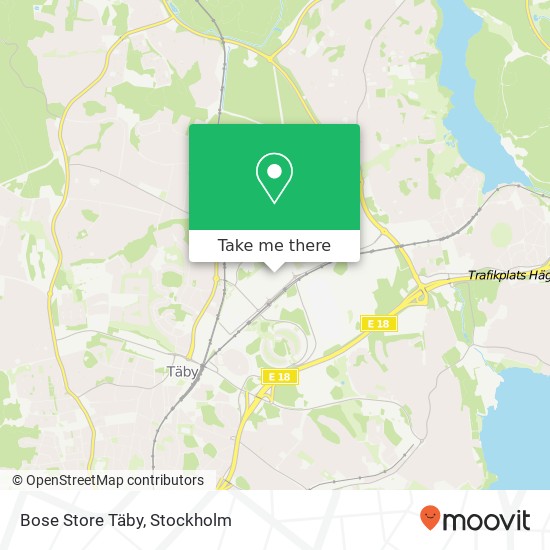 Bose Store Täby map