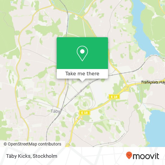 Täby Kicks map