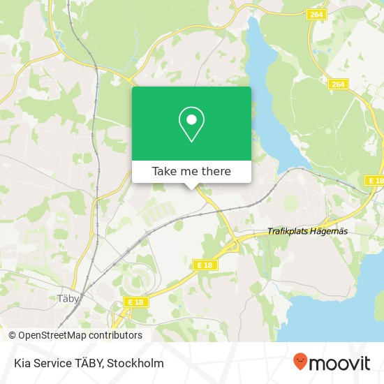 Kia Service TÄBY map