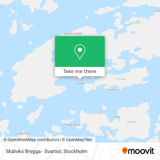 Skälviks Brygga - Svartsö map