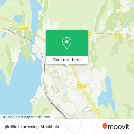 järfälla bilprovning map