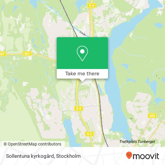 Sollentuna kyrkogård map