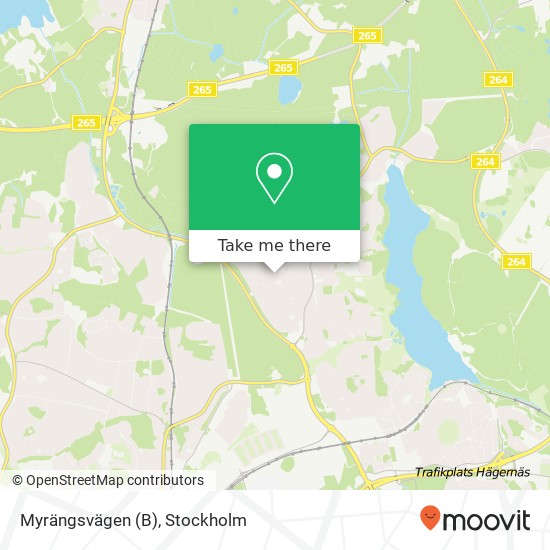 Myrängsvägen (B) map