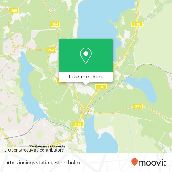 Återvinningsstation map