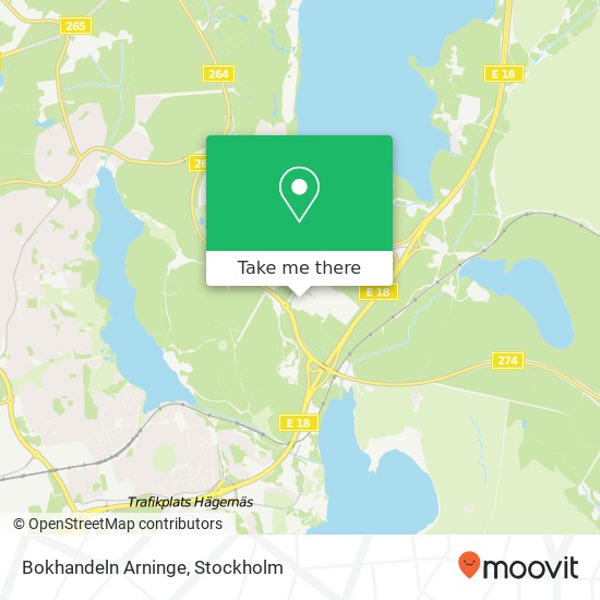 Bokhandeln Arninge map