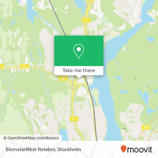 BlomsterRiket Rotebro map