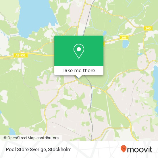 Pool Store Sverige map