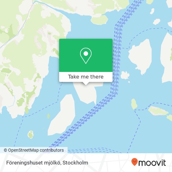 Föreningshuset mjölkö map