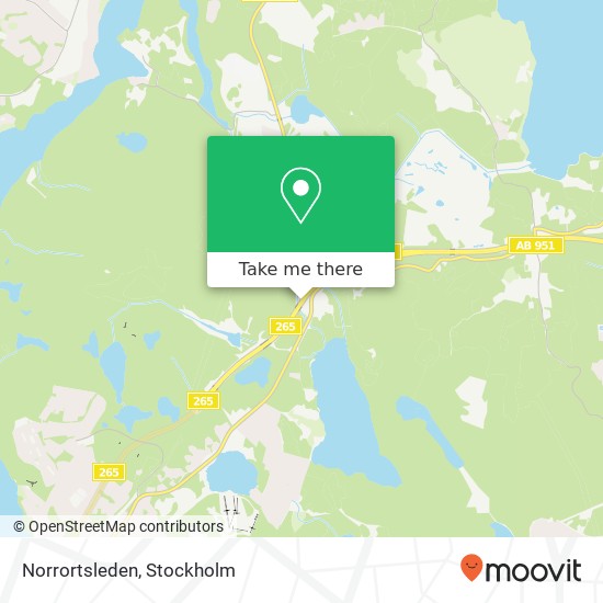 Norrortsleden map