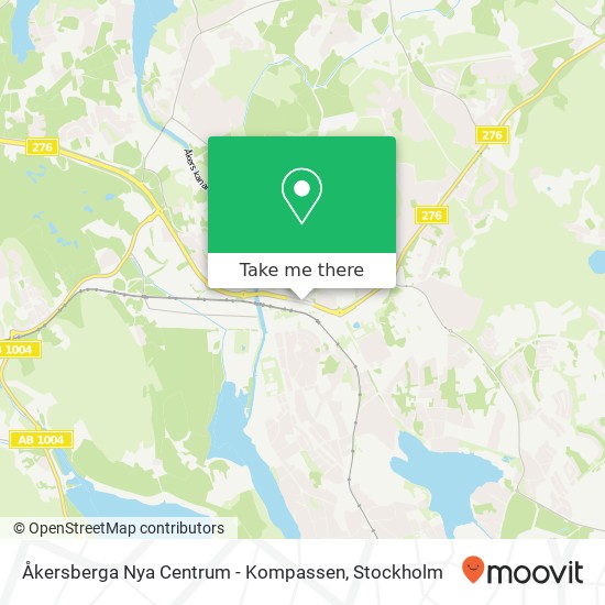 Åkersberga Nya Centrum - Kompassen map