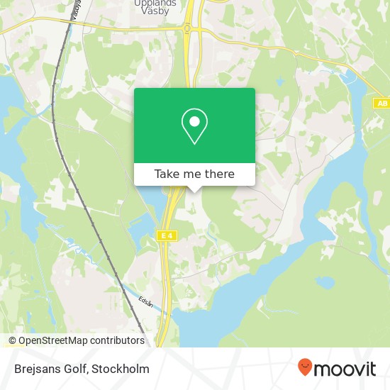 Brejsans Golf map