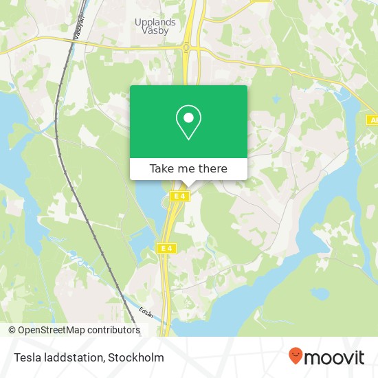 Tesla laddstation map