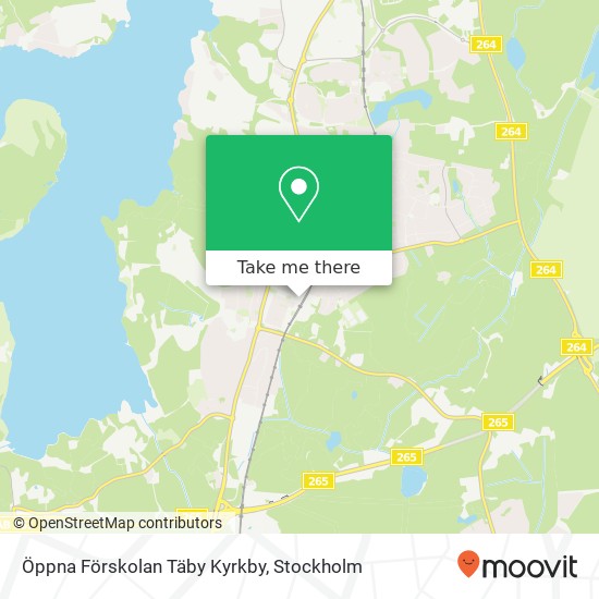 Öppna Förskolan Täby Kyrkby map