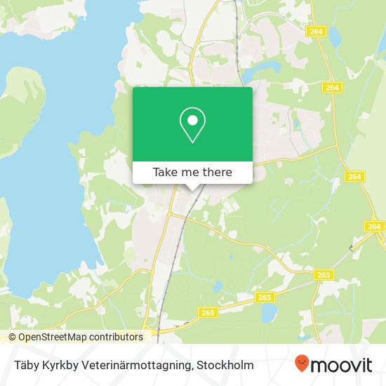 Täby Kyrkby Veterinärmottagning map