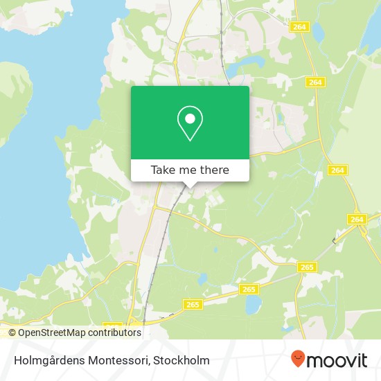 Holmgårdens Montessori map