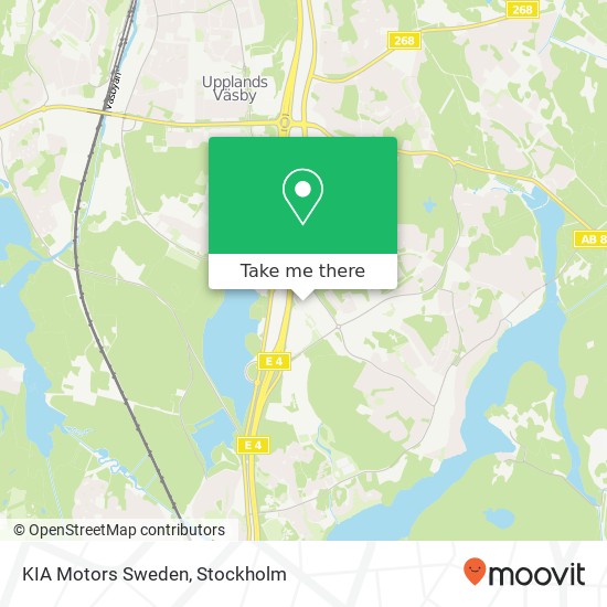 KIA Motors Sweden map