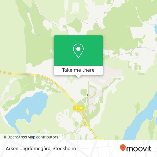 Arken Ungdomsgård map