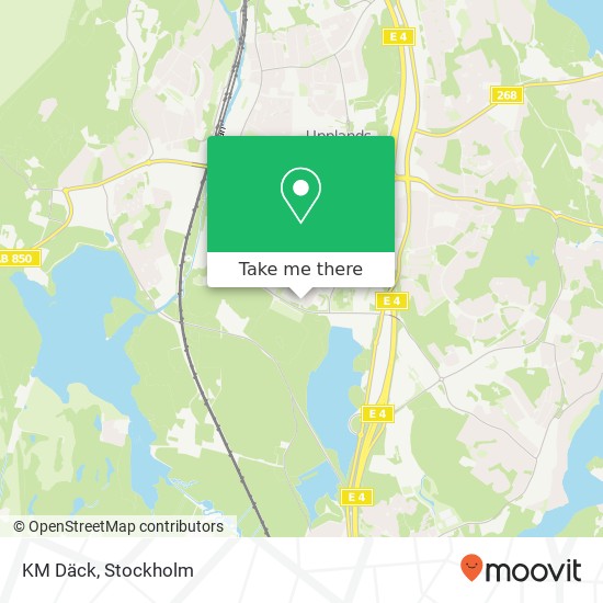 KM Däck map