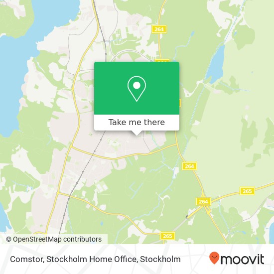 Comstor, Stockholm Home Office map