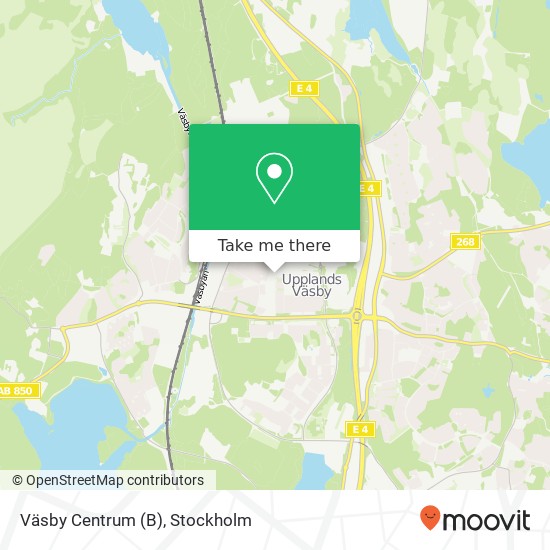 Väsby Centrum (B) map