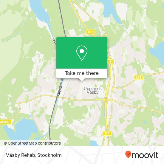 Väsby Rehab map