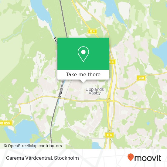 Carema Vårdcentral map