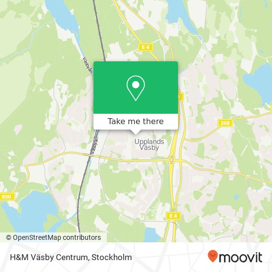 H&M Väsby Centrum map