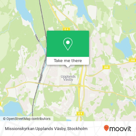 Missionskyrkan Upplands Väsby map