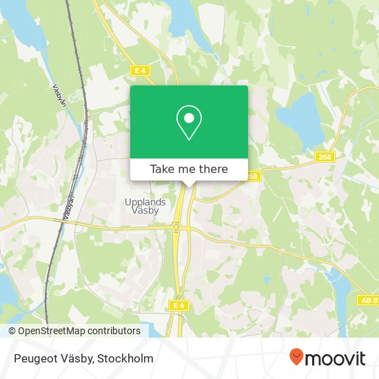 Peugeot Väsby map