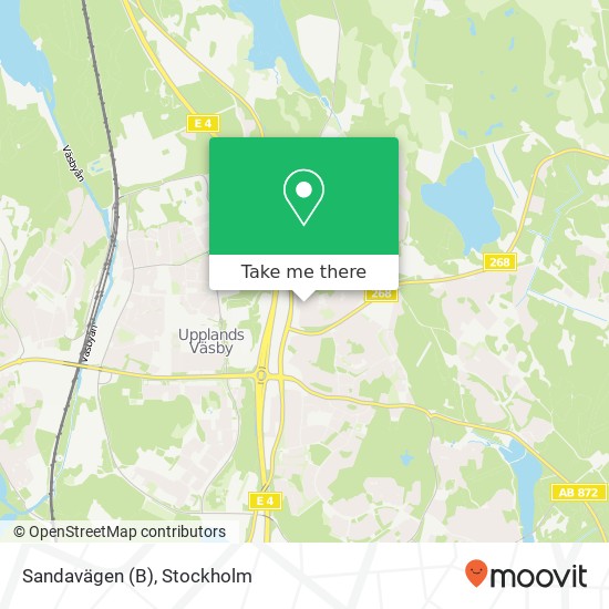 Sandavägen (B) map