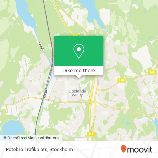 Rotebro Trafikplats map