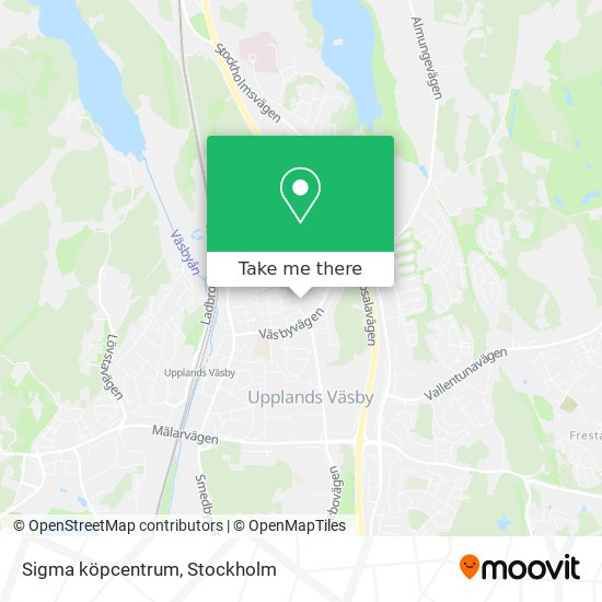 Sigma köpcentrum map