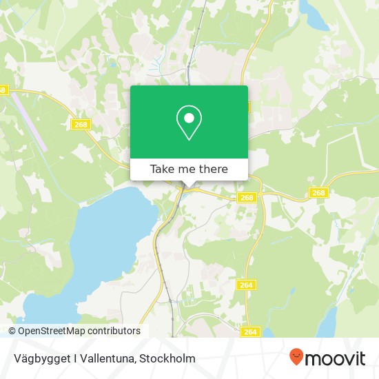 Vägbygget I Vallentuna map