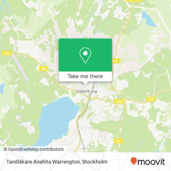 Tandläkare Anahita Warrengton map