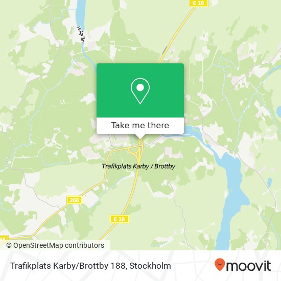 Trafikplats Karby/Brottby 188 map