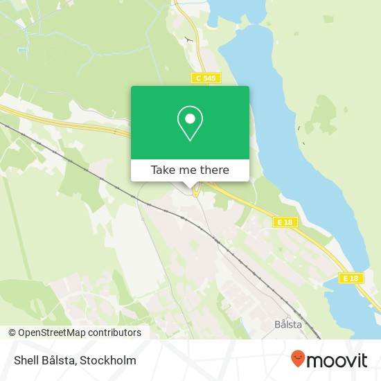 Shell Bålsta map