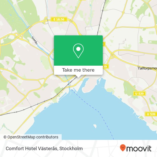 Comfort Hotel Västerås map