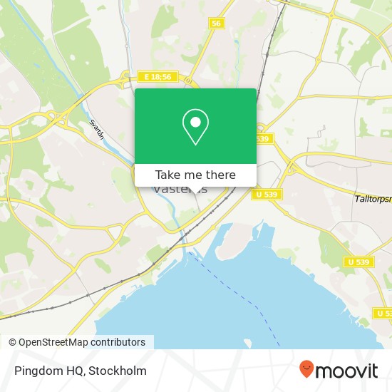 Pingdom HQ map