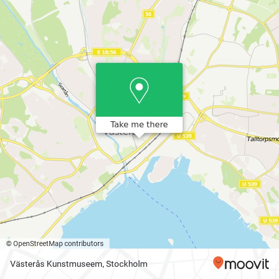 Västerås Kunstmuseem map