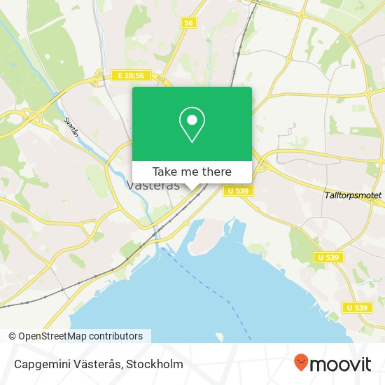 Capgemini Västerås map